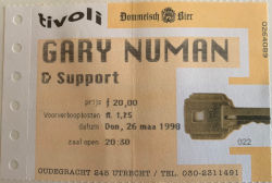 Utrecht Tivoli Ticket 1998